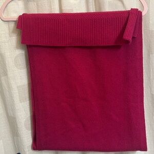 Banana republic women’s TODD & DUNCAN PLAITED CASHMERE SCARF pink cold weather
